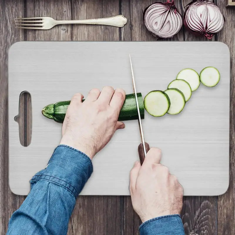 Titanium Cutting Boards for Kitchen Stainless Board 304 Steel Thickened
