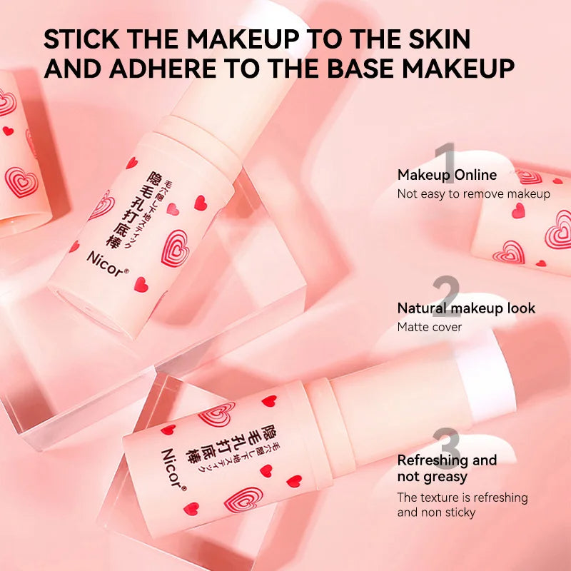 Pre-makeup isolation base stick, less prone to powder sticking, natural makeup