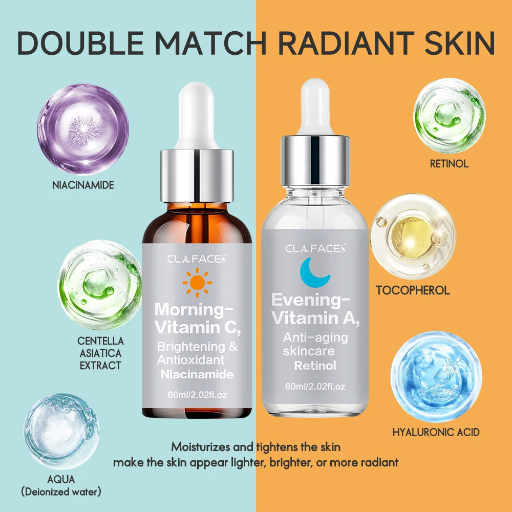 Vitamin C & Retinol Brightening and Hydrating Essence, Lightens Spots and