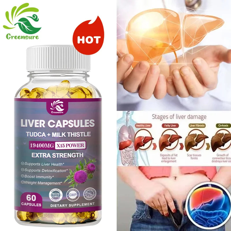 Fatty Liver Cleanse & Liver Detox Supplement - With Artichoke, Milk Thistle &