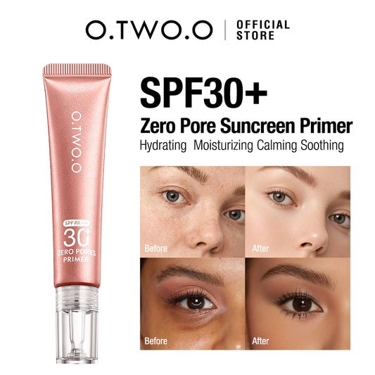 O.TWO.O Face Primer Makeup Base Suncreen SPF30 Invisible Pore Smooths