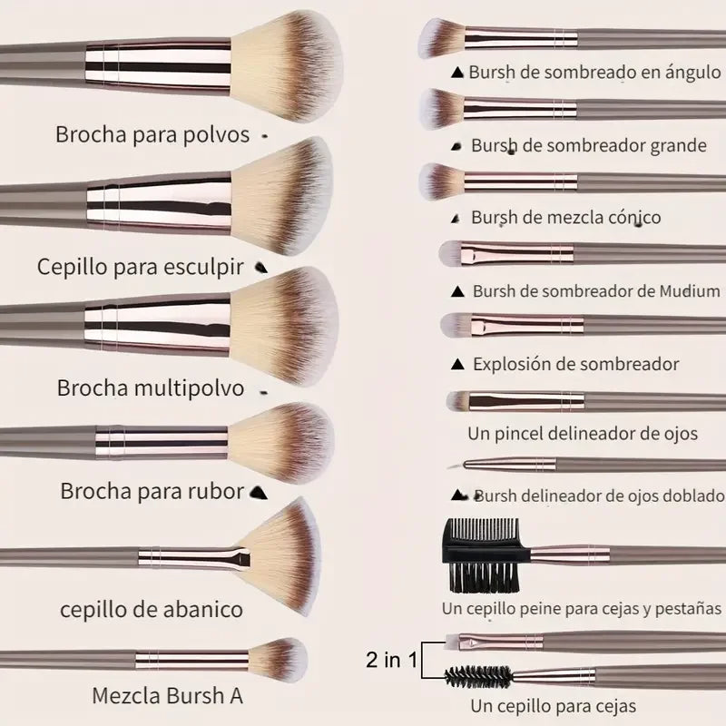 3-20PCS Makeup Brushes Set Foundation Highlighter Eyeshadow Blush