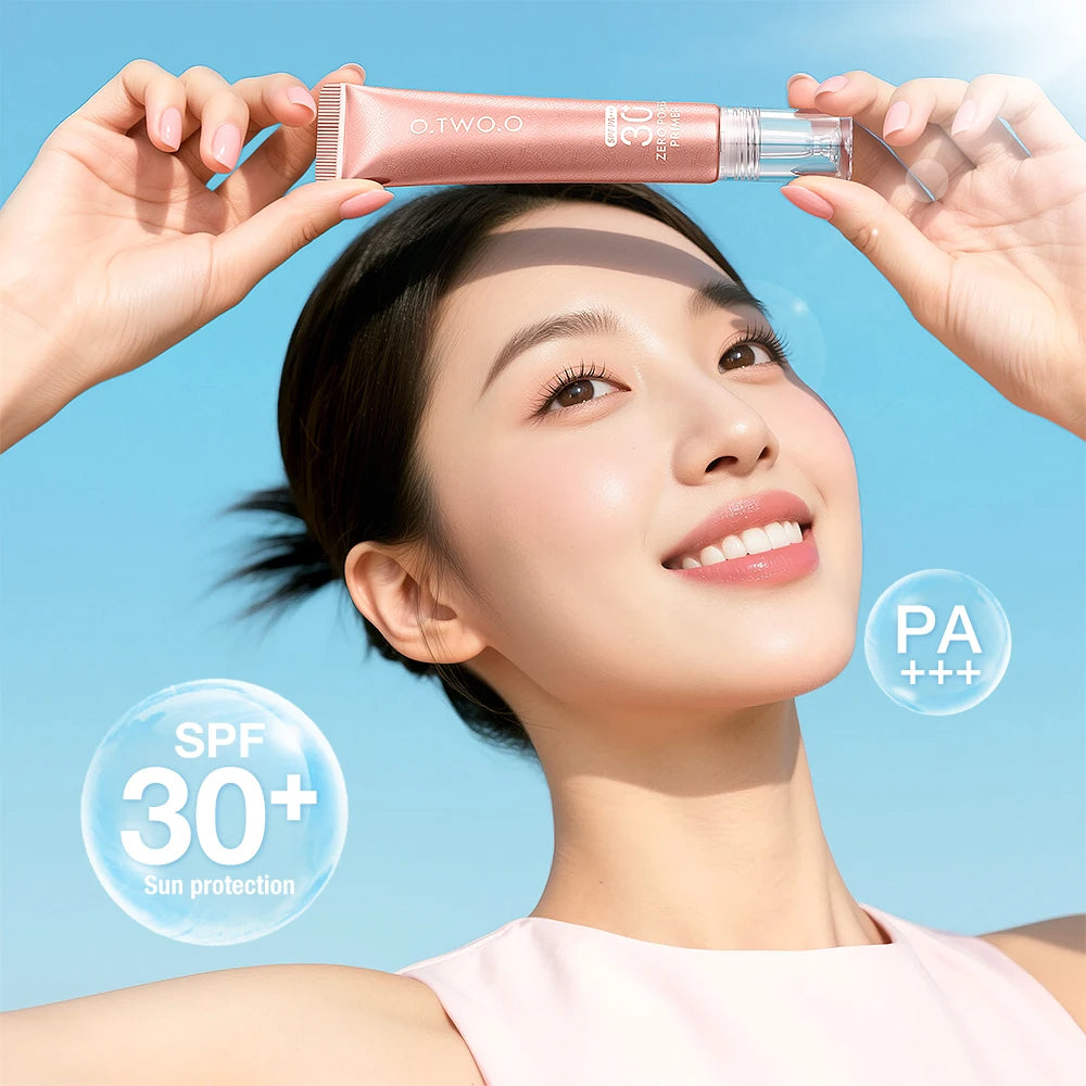 O.TWO.O Face Primer Makeup Base Suncreen SPF30 Invisible Pore Smooths