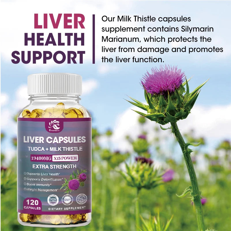Fatty Liver Cleanse & Liver Detox Supplement - With Artichoke, Milk Thistle &