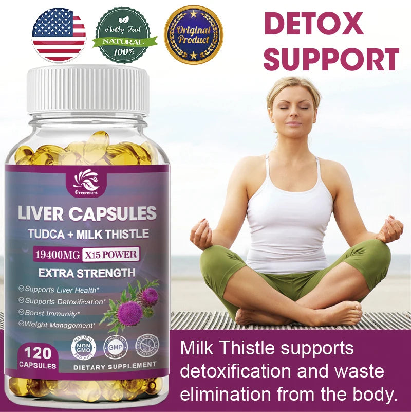 Fatty Liver Cleanse & Liver Detox Supplement - With Artichoke, Milk Thistle &