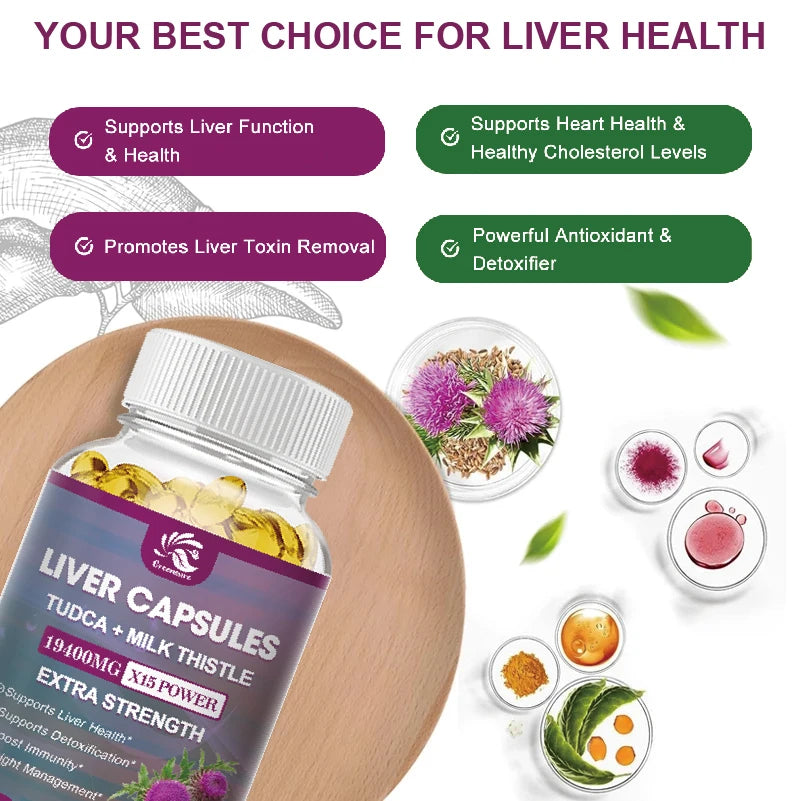 Fatty Liver Cleanse & Liver Detox Supplement - With Artichoke, Milk Thistle &